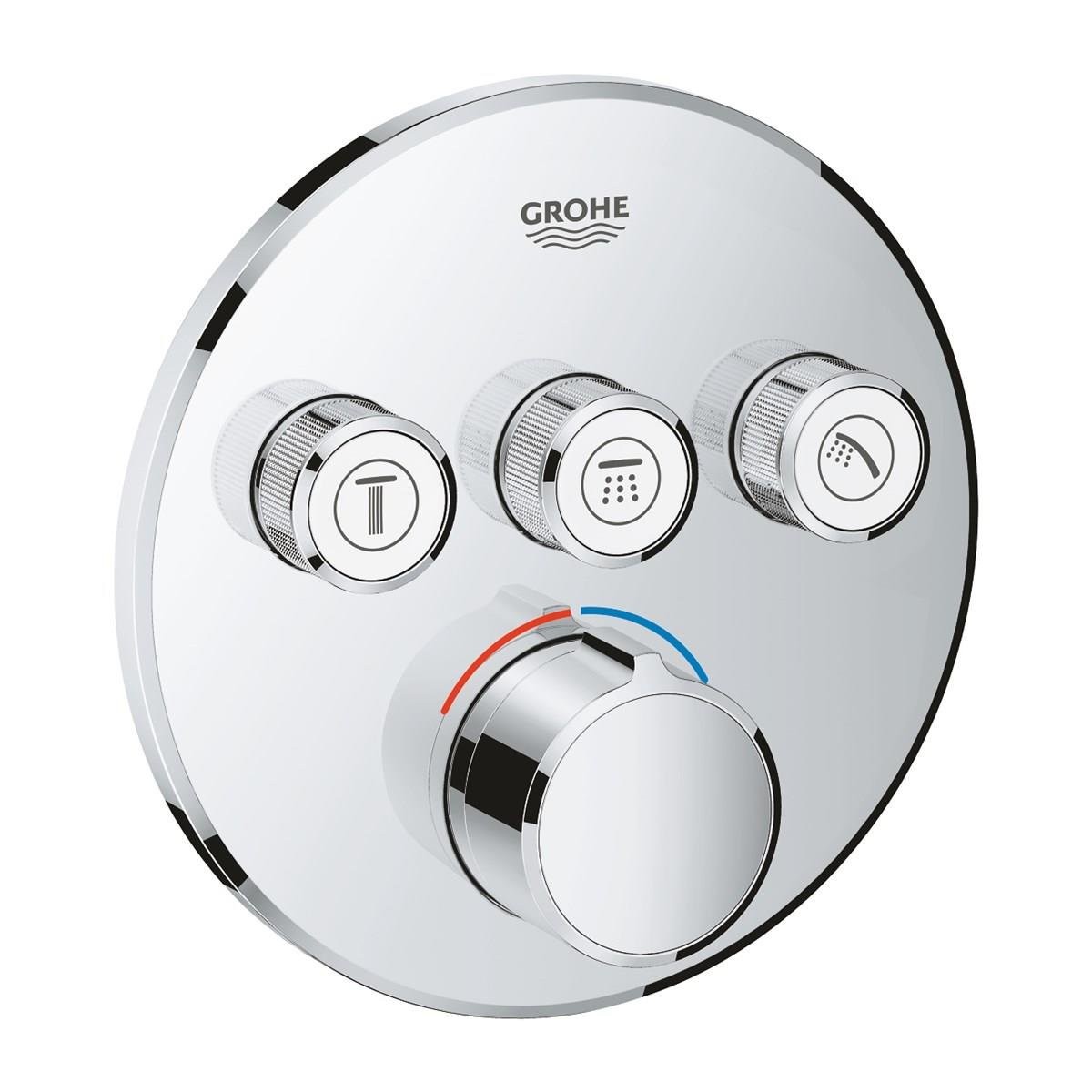 Grohe Smartcontrol Oval Ankastre Duş Bataryası, Üç Valf
