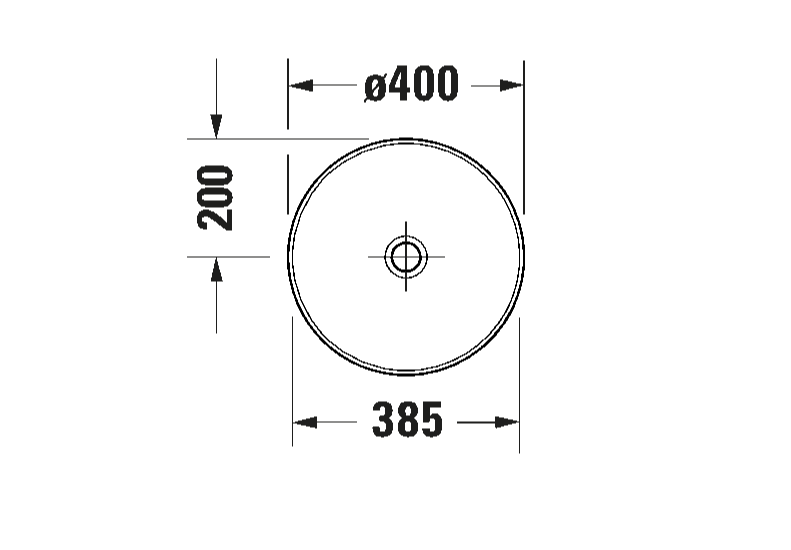 Duravit Sivida Durocast Çanak Lavabo 40Cm Beyaz Koyu Gri