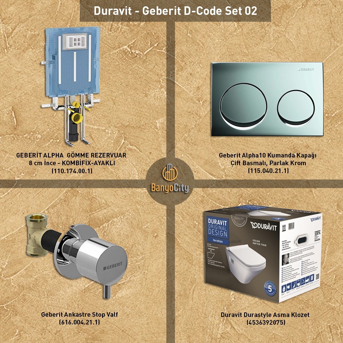 Duravit - Geberit D-Code Set 02