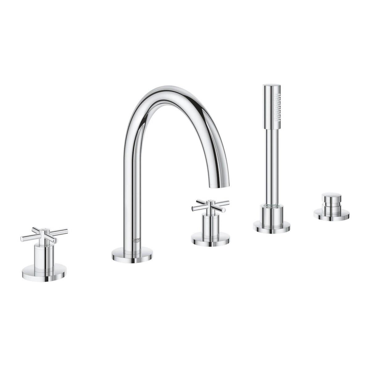 Grohe Atrio 5 Delikli Küvet Bataryası Krom
