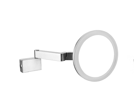 Omg Ayna, Led Işıklı (Gün Işığı), Çift Kollu, Büyüteçli 3X, Dokunmatik
