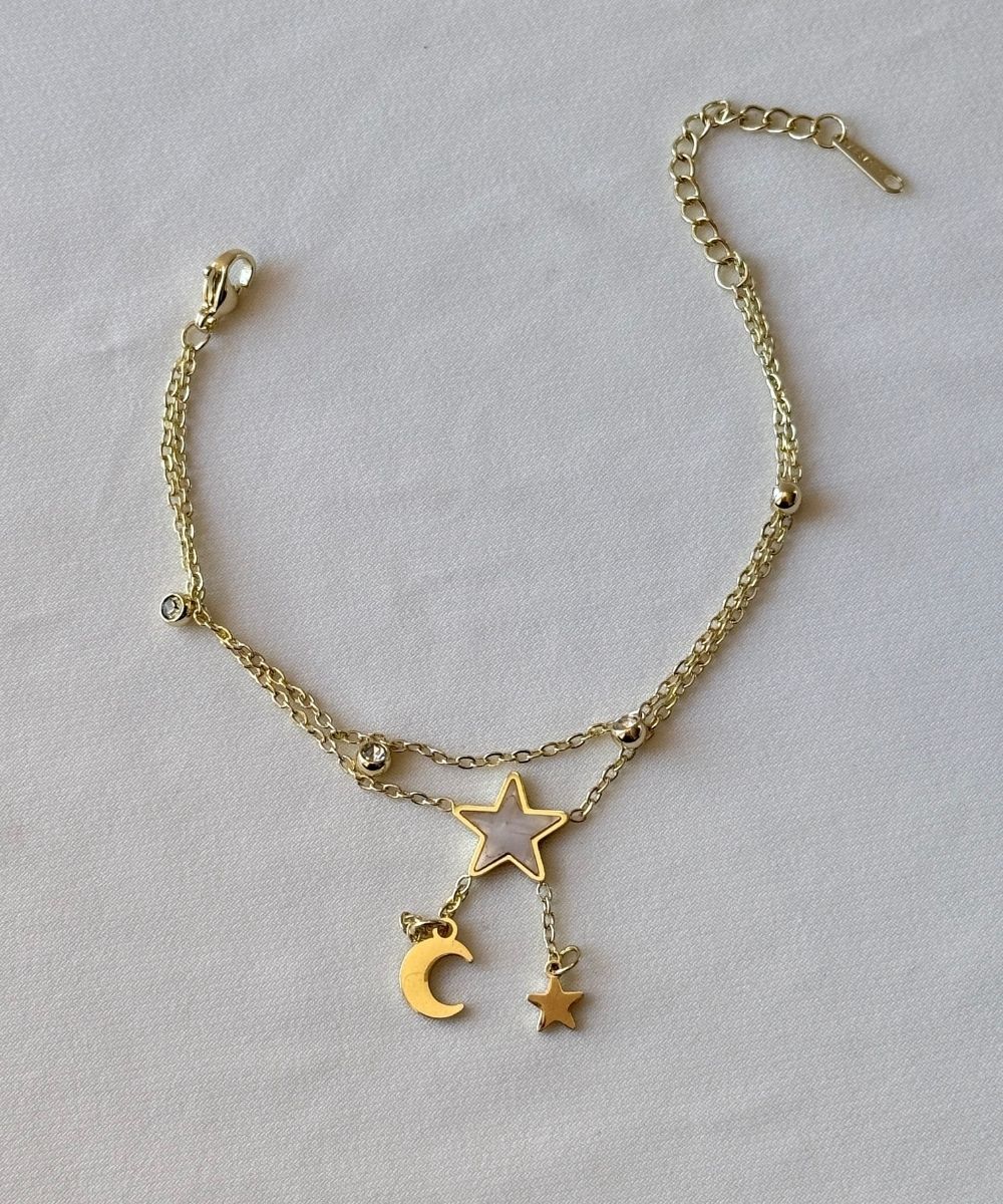 Çelik Ay Yıldız Bileklik