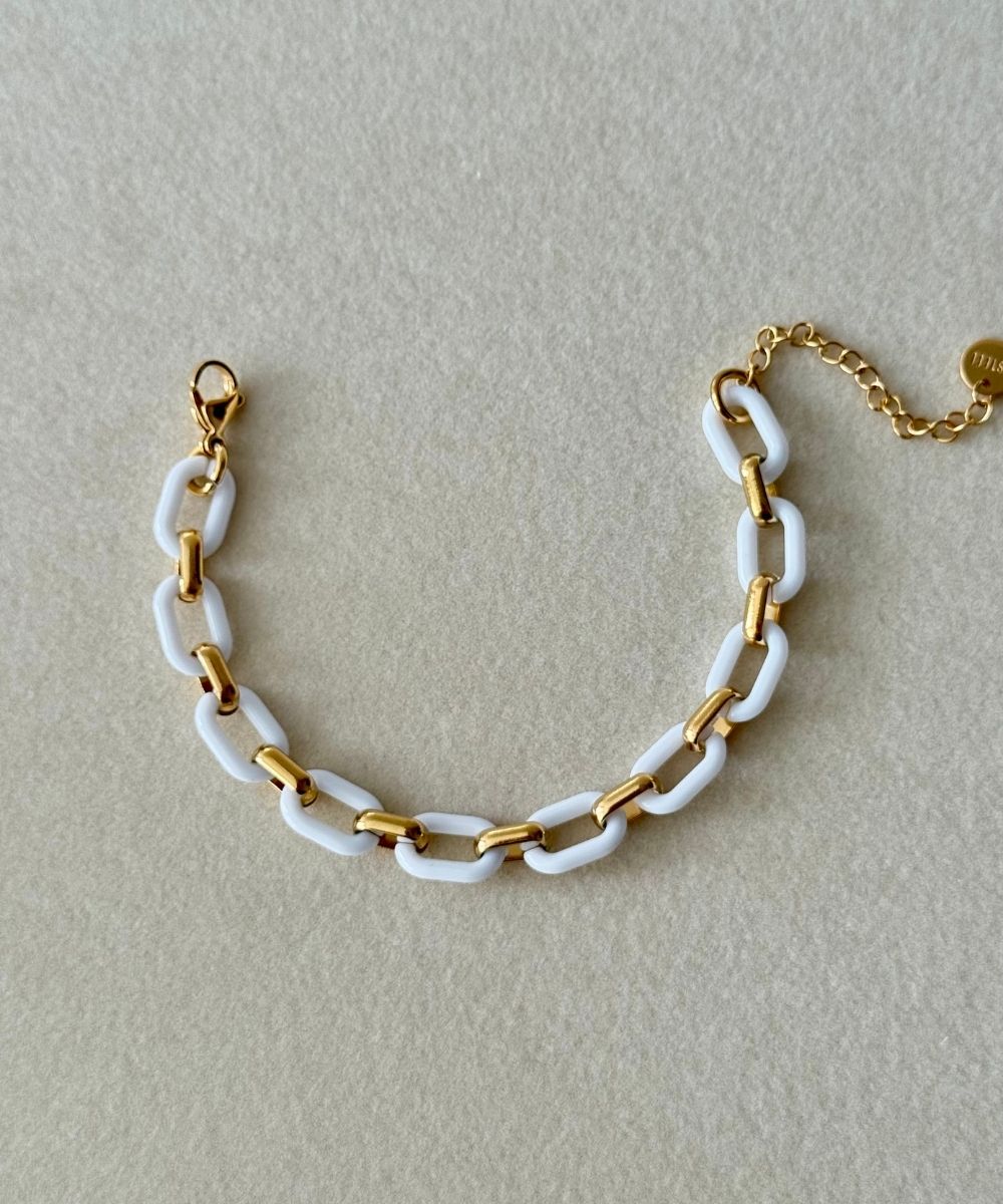 Çelik Beyaz Zincir Bileklik