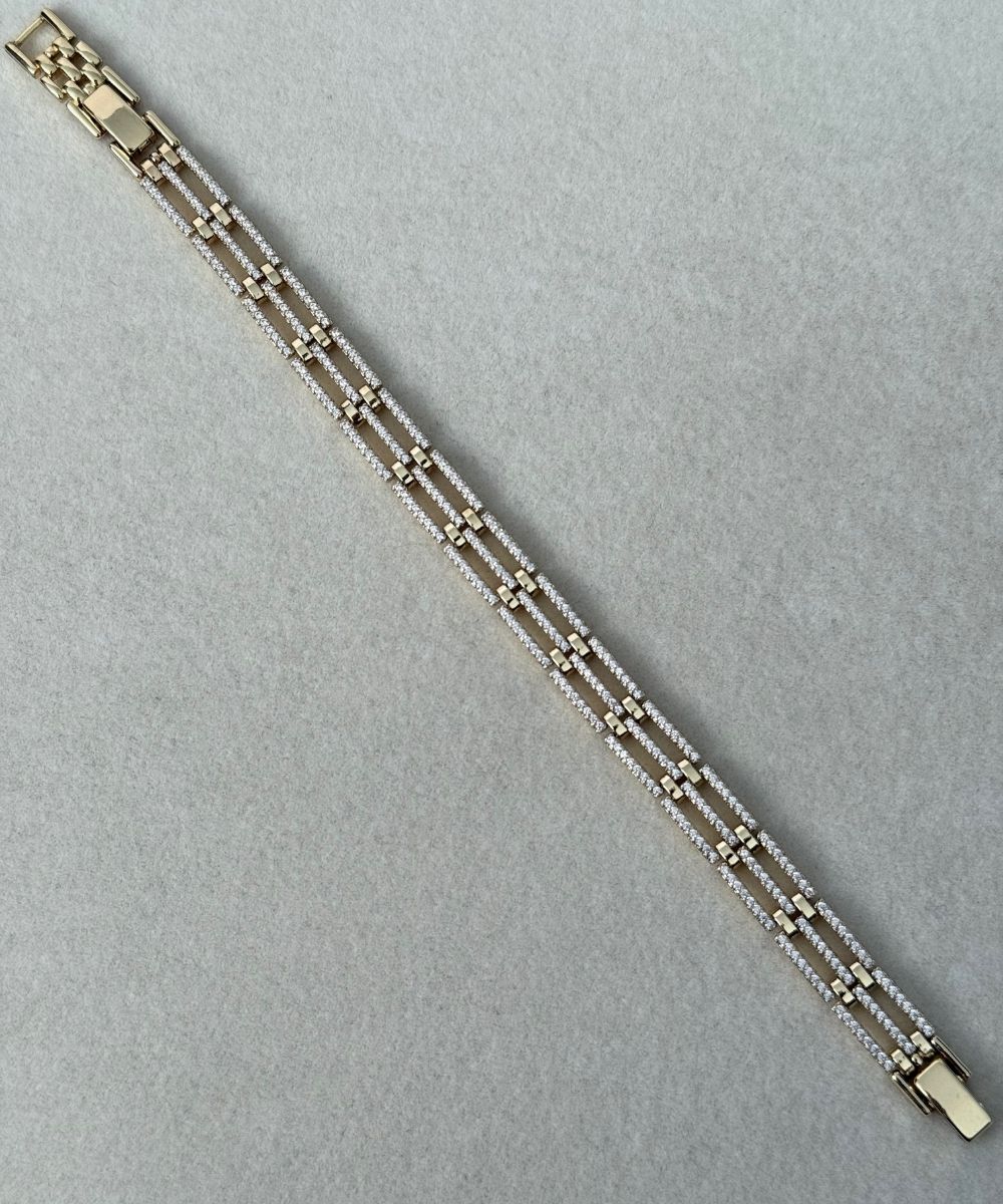 Xuping Taşlı Minimal Dikdörtgen Zincir Bileklik