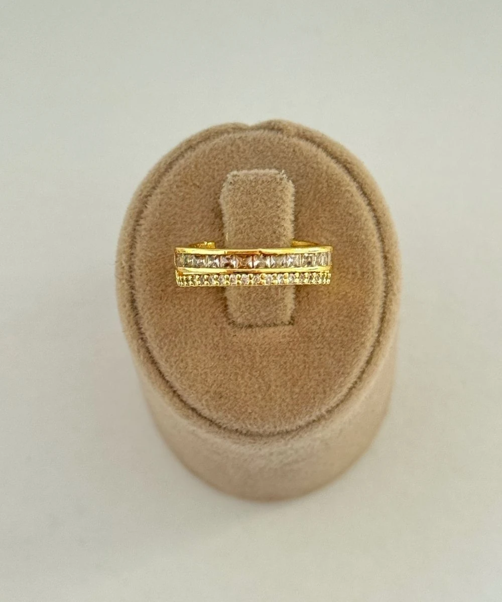 Vıp 2'Li Şerit Ayarlamalı Yüzük