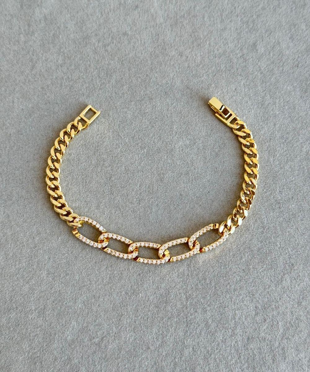Cmjewelry Elips Taşlı Bileklik