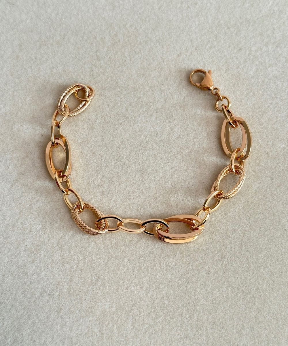 Xuping Burgu Desenli İç İçe Halka Bileklik