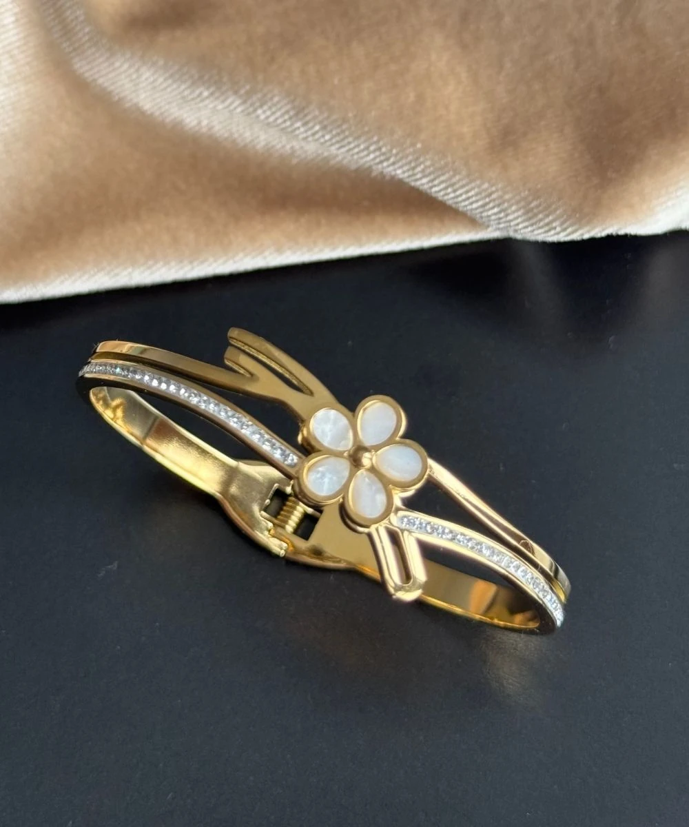 Çelik Sedefli Çiçek Kelepçe