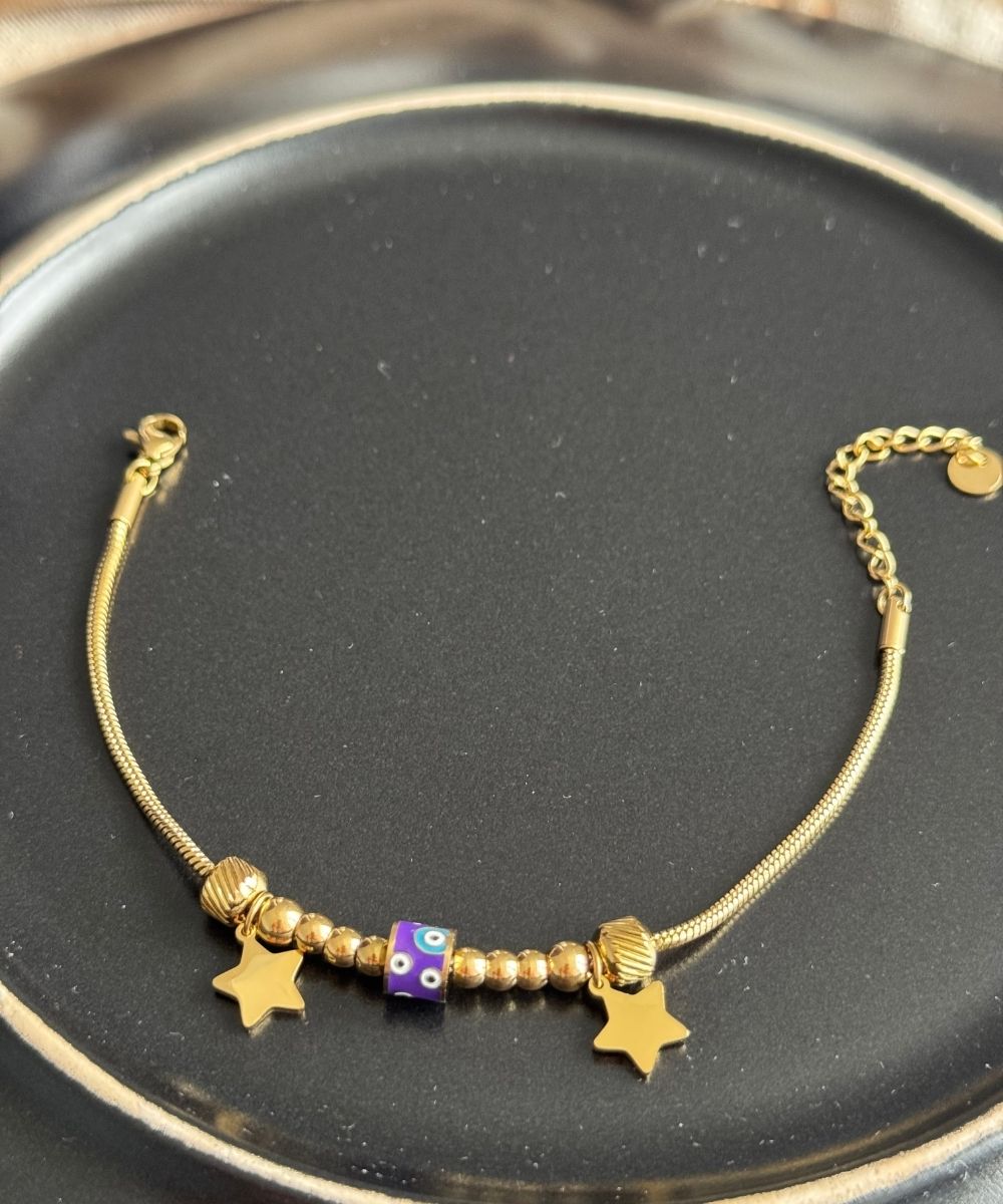 Çelik Nazarlıklı Yıldız Bileklik