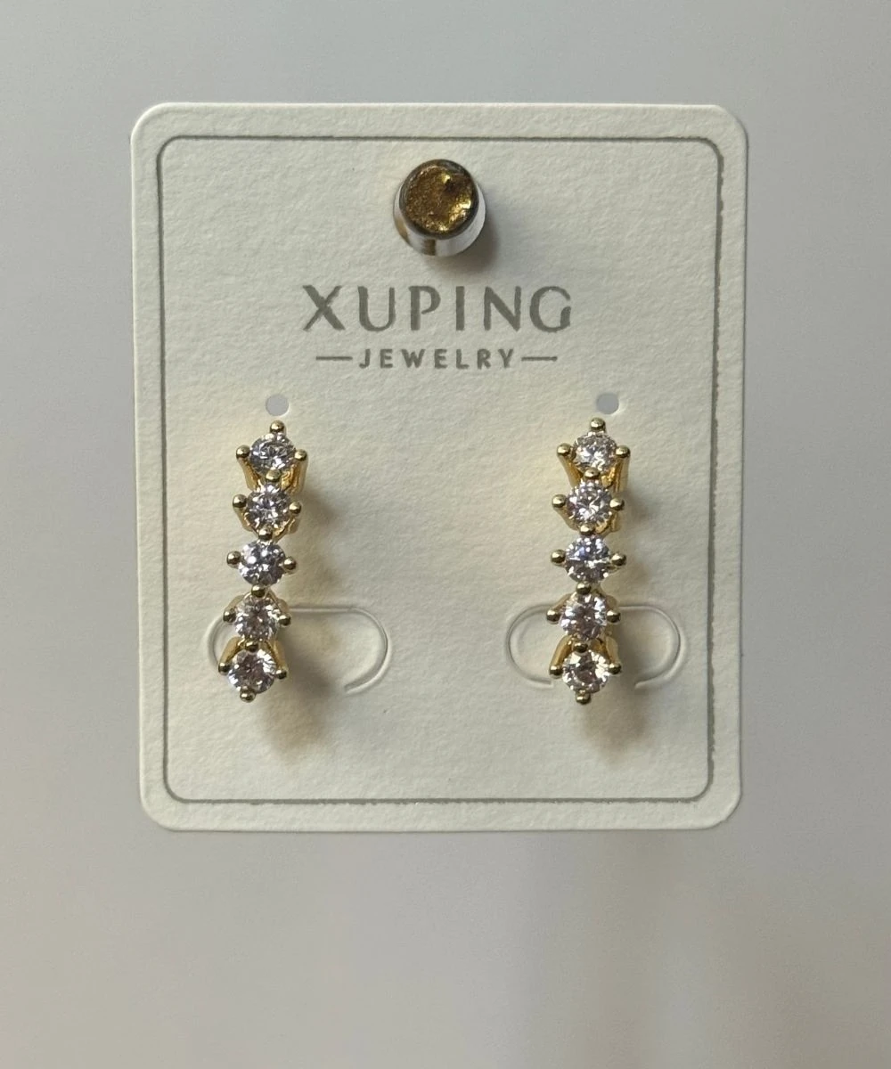 Xuping Beş Taşlı Küpe