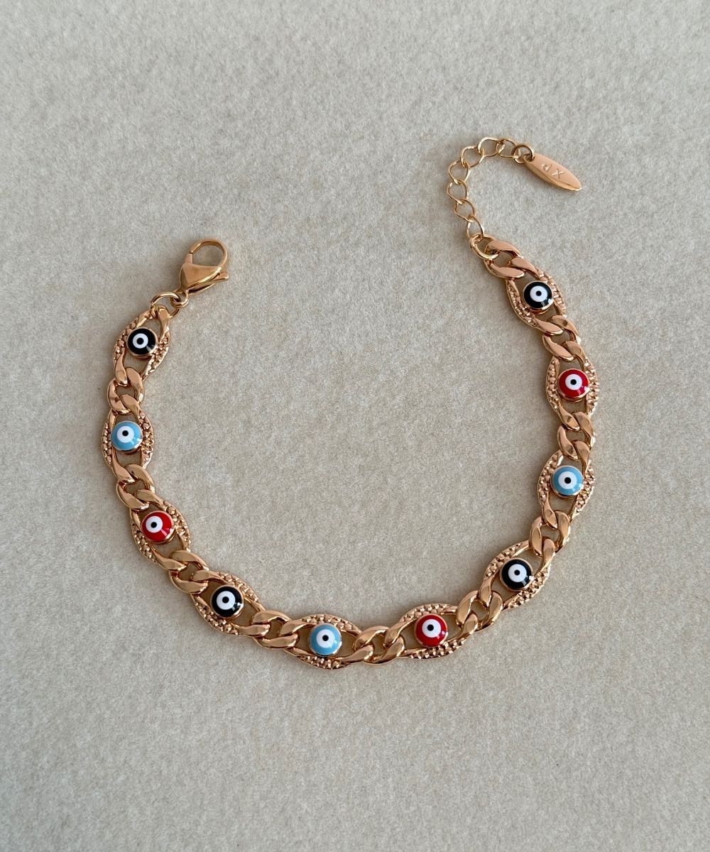 Xuping Renkli Nazar Boncuğu Bileklik