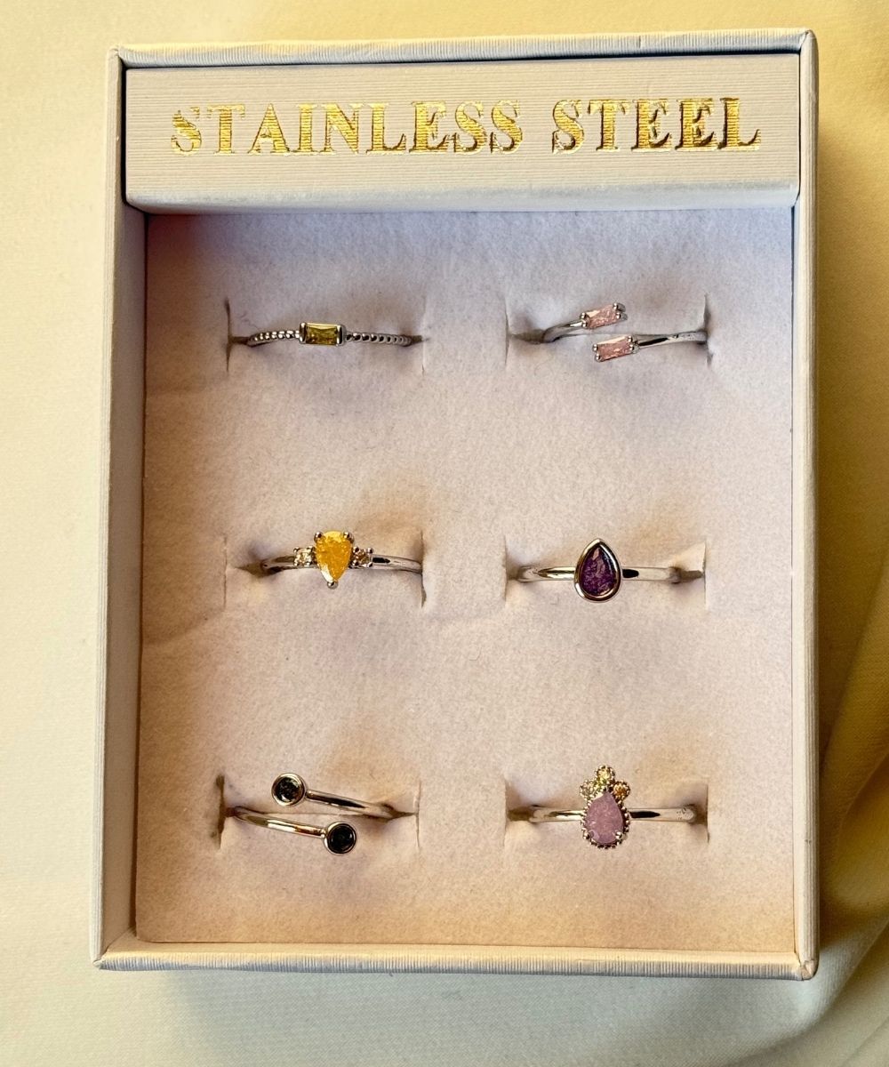 Pirinç 6'Lı  Ayarlamalı Yüzük