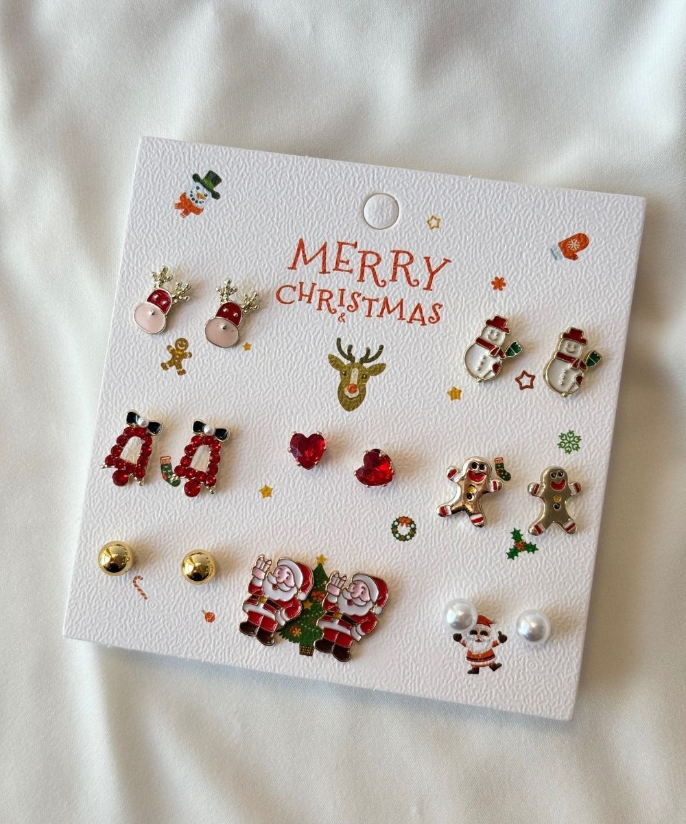 Bijuteri 14'Lü Noel Küpe