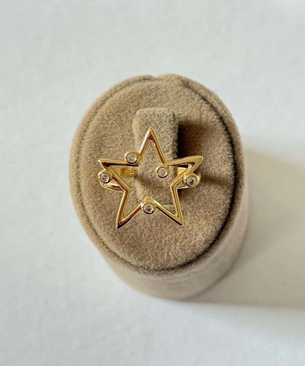 Xuping Yıldız Ayarlamalı Yüzük