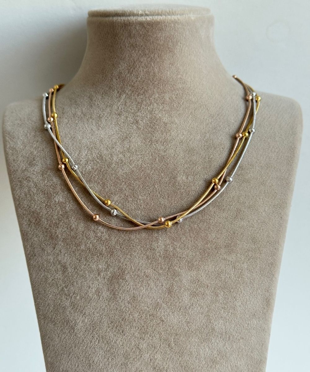 Çelik Dorikalı 3'Lü Multi Kolye