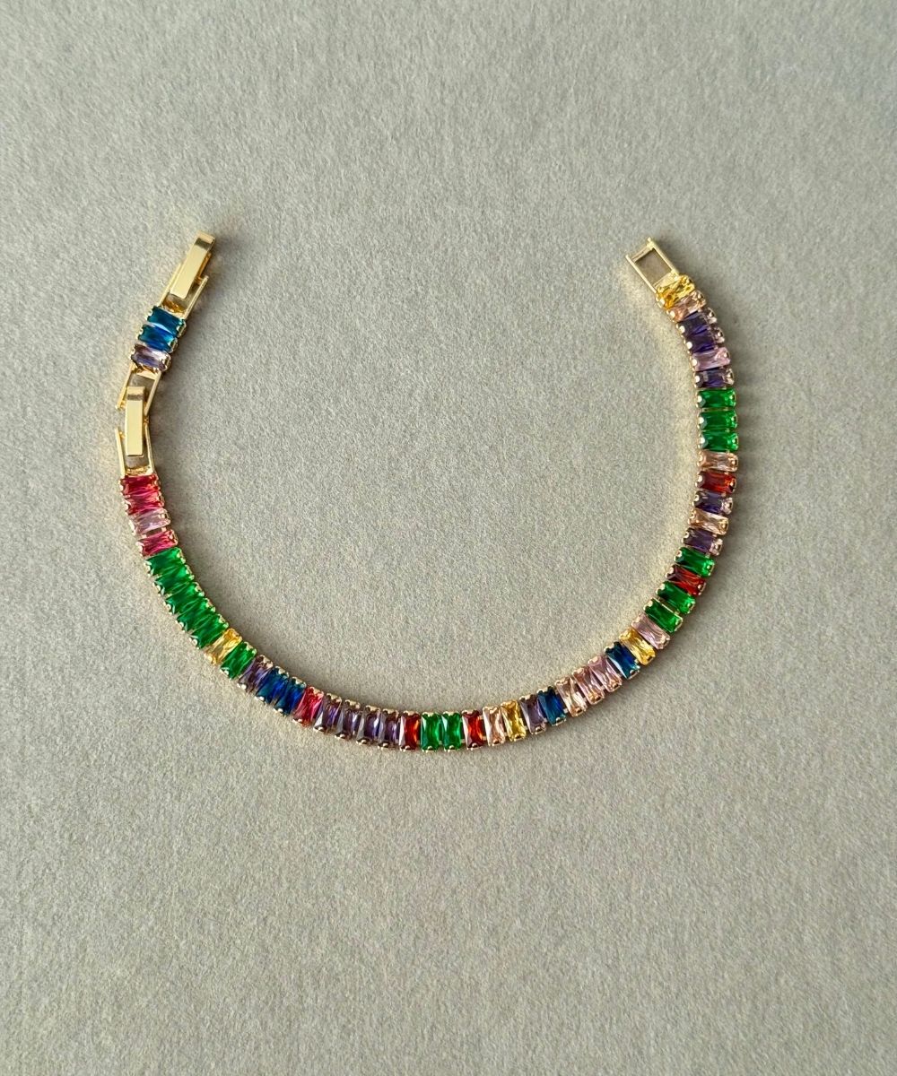 Çelik Suyolu Baget Renkli Bileklik