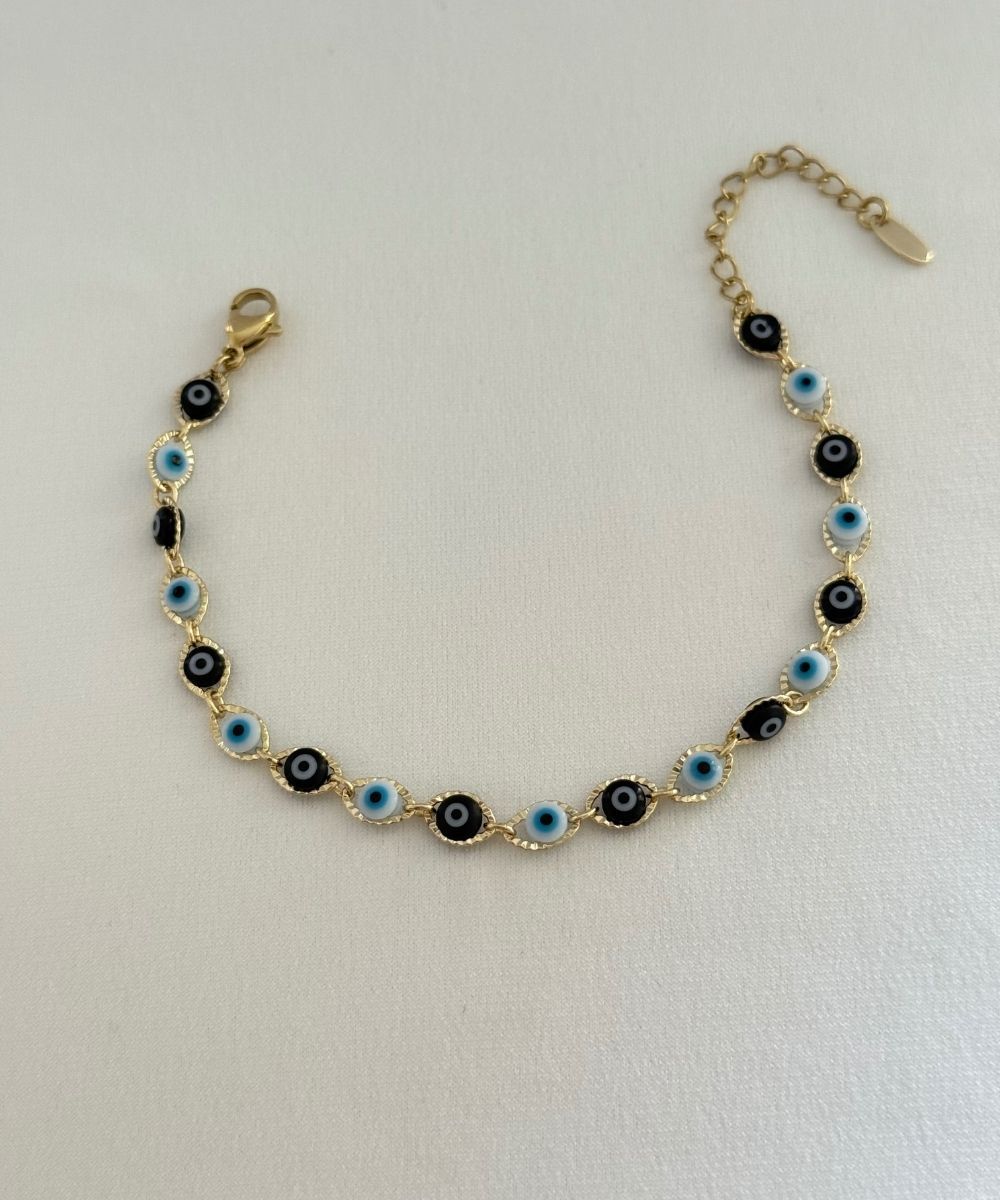 Xuping Siyah Mavi Nazarlık Bileklik