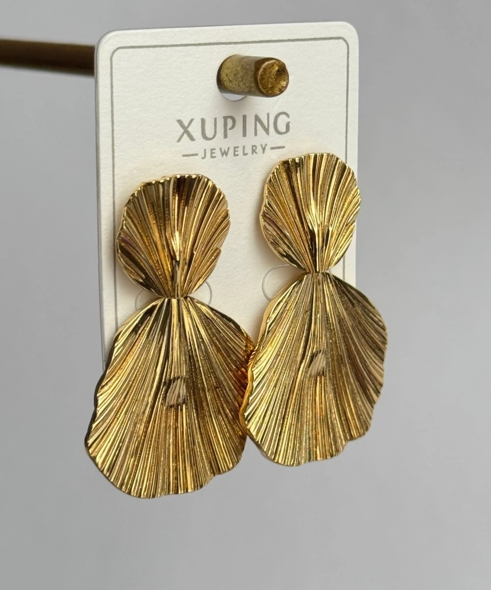 Xuping Çift Plaka Küpe