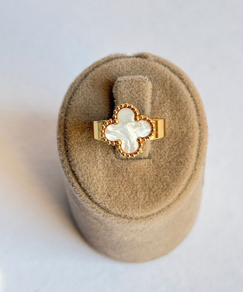 Çelik Sedef Yonca Ayarlanabilir Yüzük