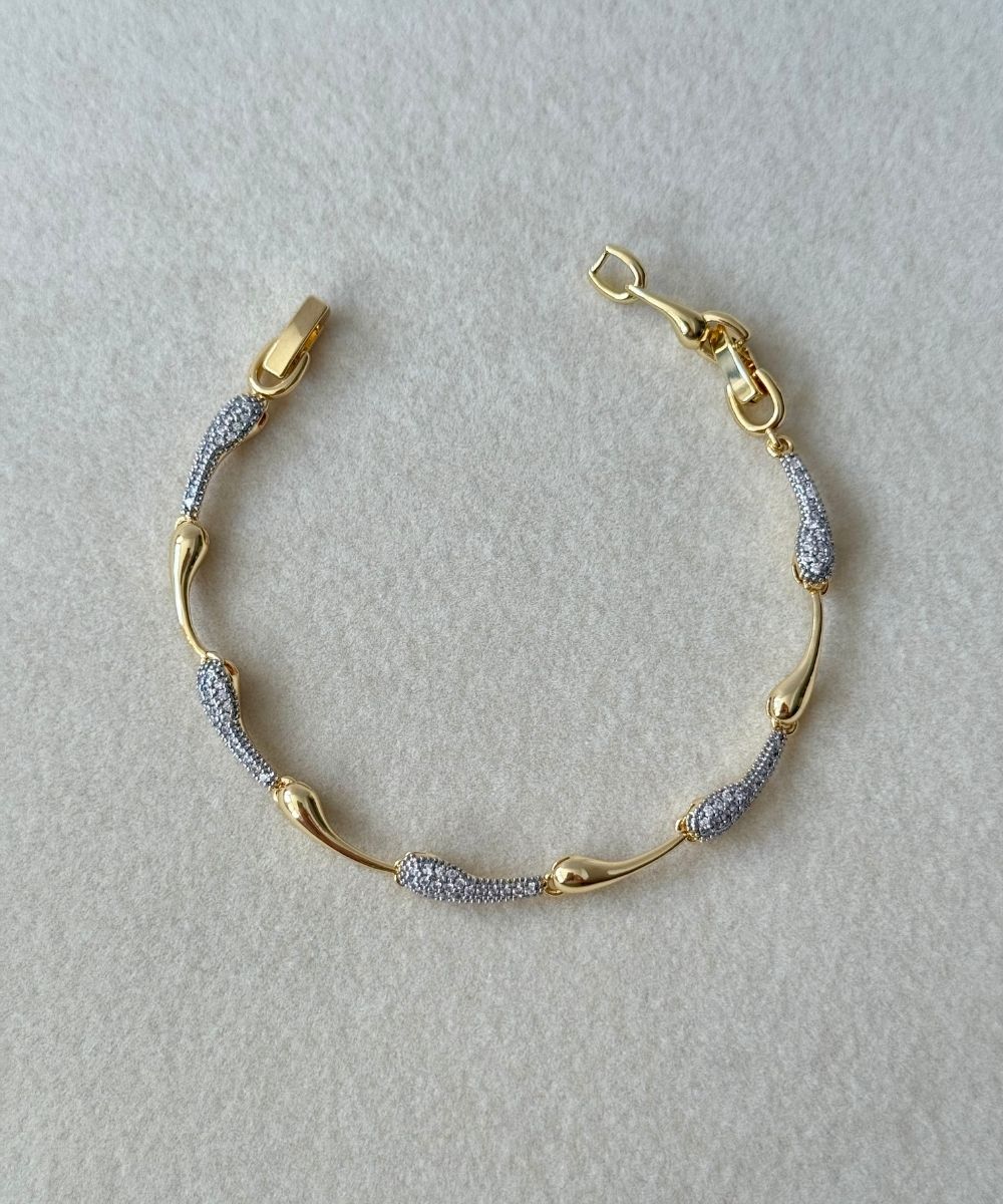 Ysx Virgül Zirkon Taşlı Bileklik