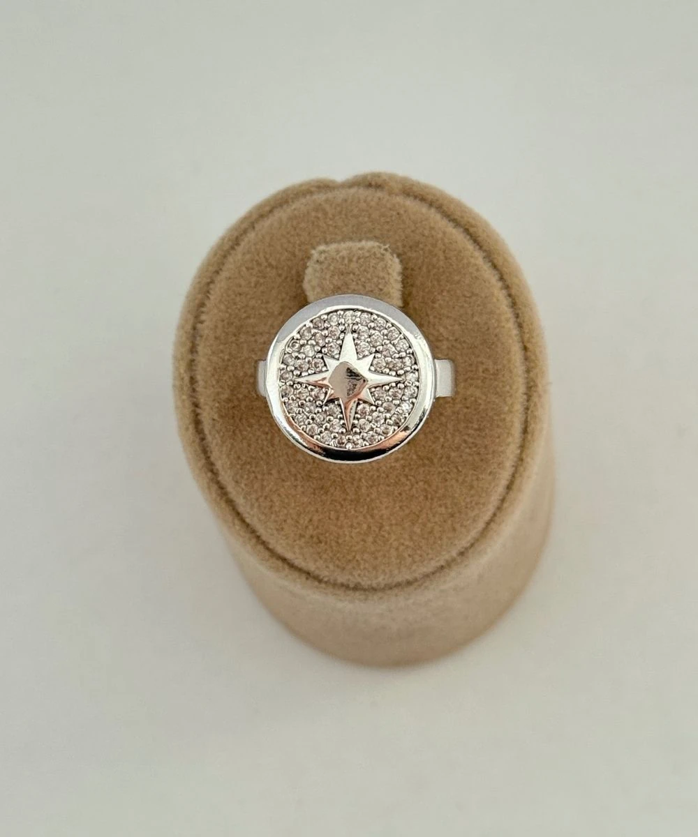 Vıp Yıldız Arma Ayarlamalı Yüzük