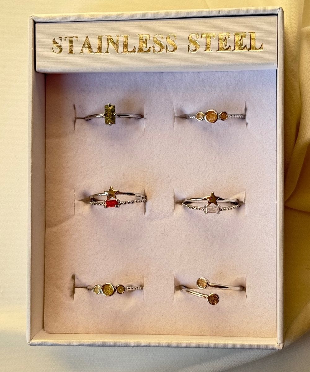 Pirinç 6'Lı  Ayarlamalı Yüzük