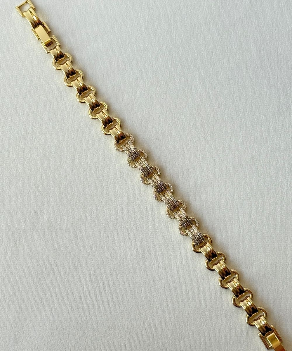 Xuping Taşlı Oval Kenetli  Bileklik