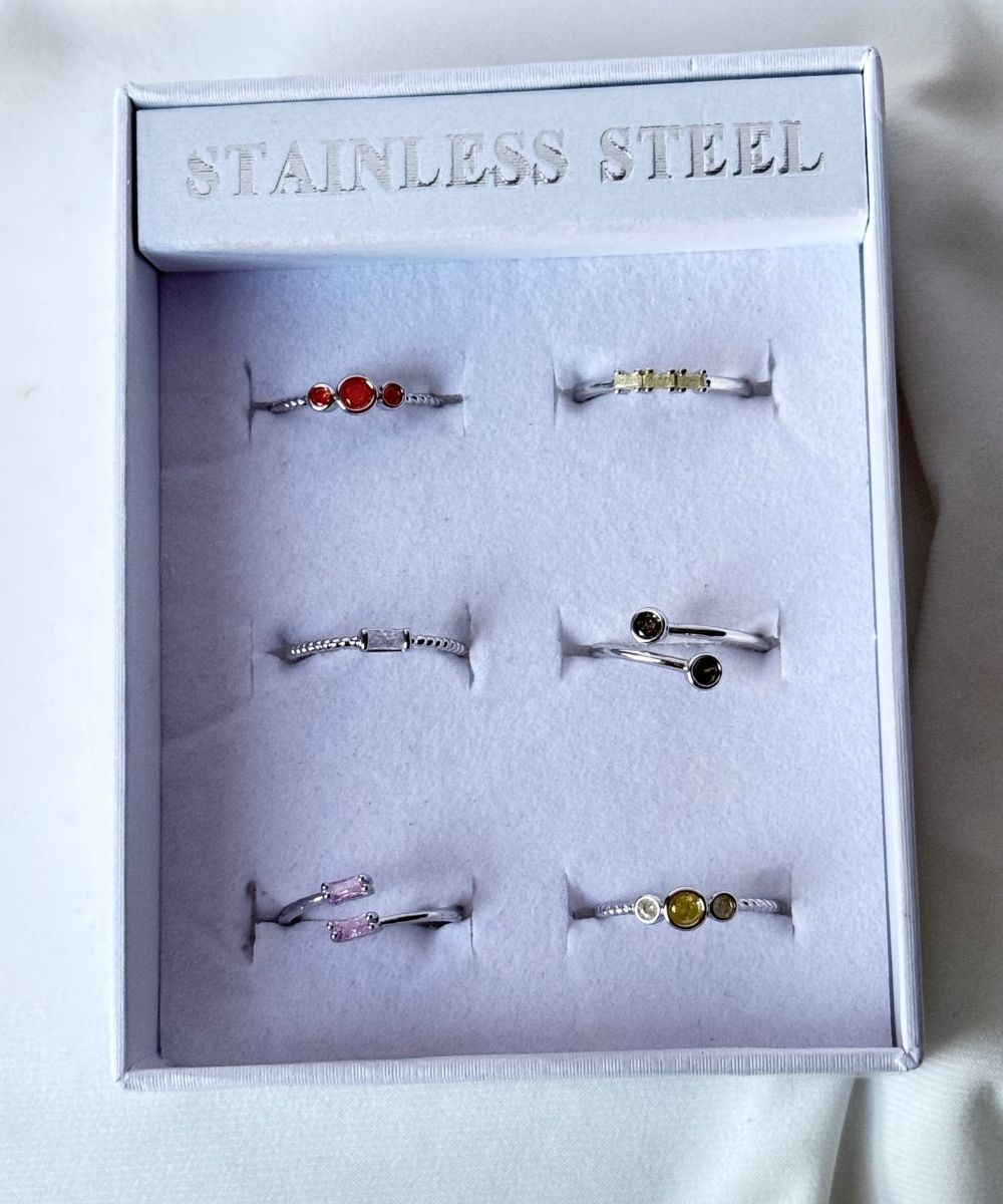 Pirinç 6'Lı  Ayarlamalı Yüzük