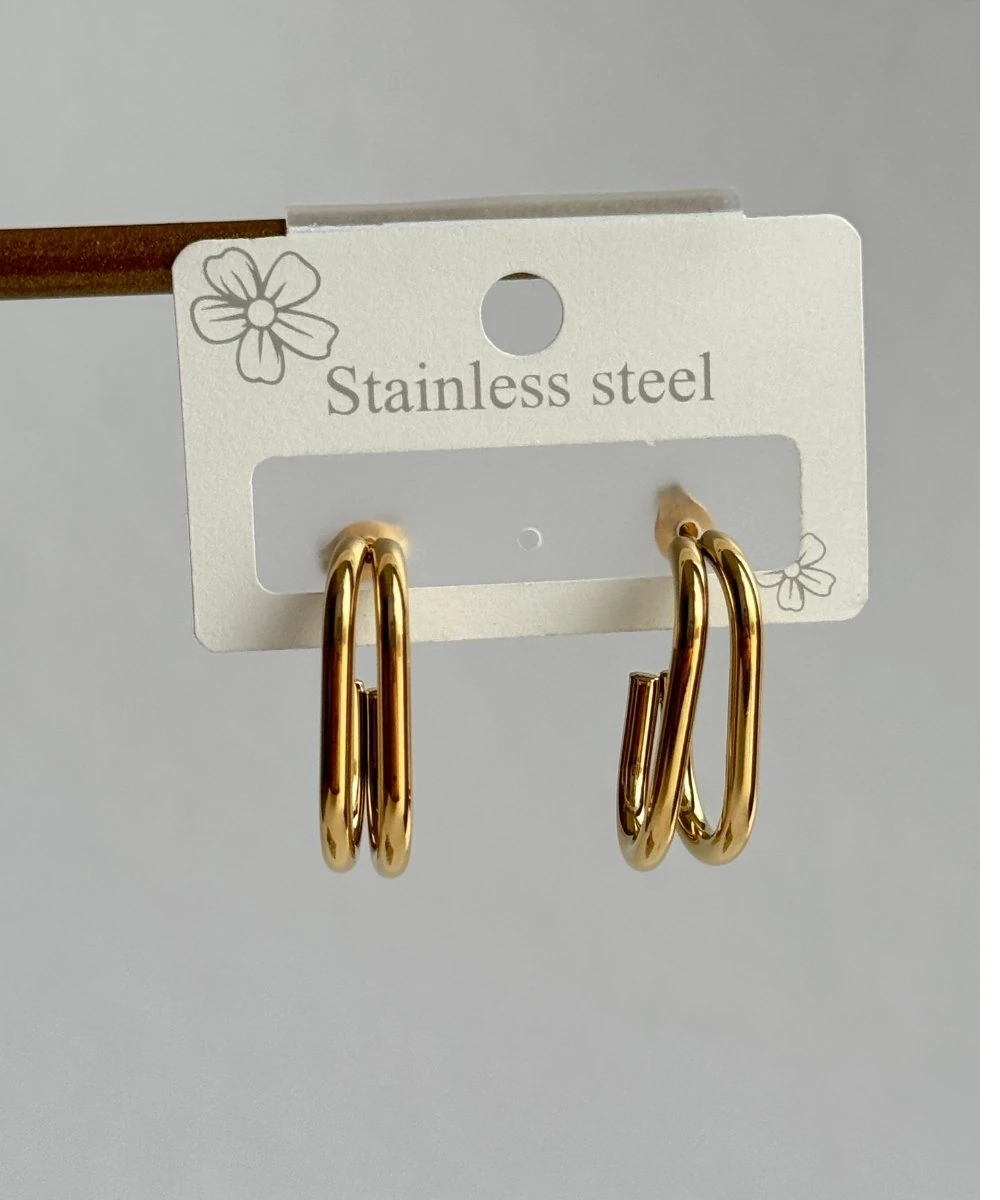 Çelik Basic İki Küpe