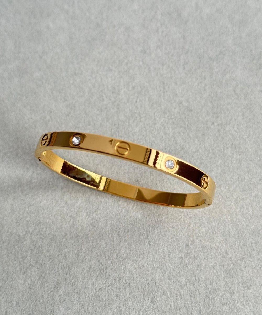 Çelik Crt Taşlı Gold 58 mm Kelepçe