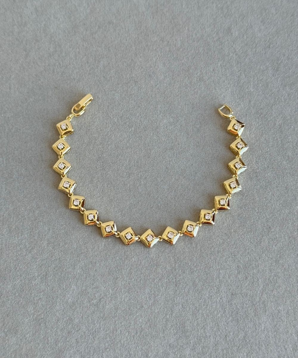 Cmjewelry Kare Şekerpare Bileklik