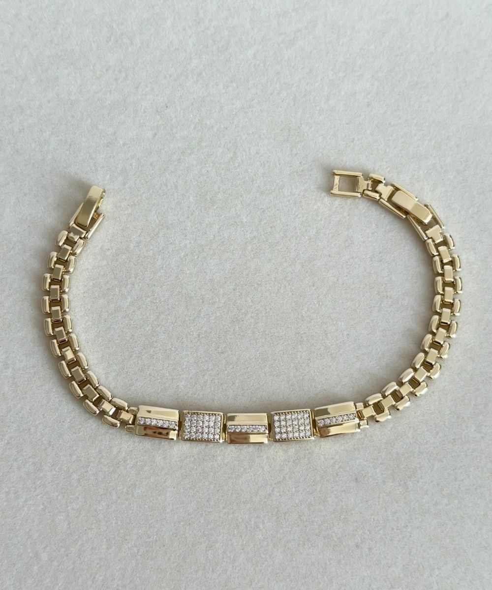 Xuping Ters Düz Plaka Bileklik