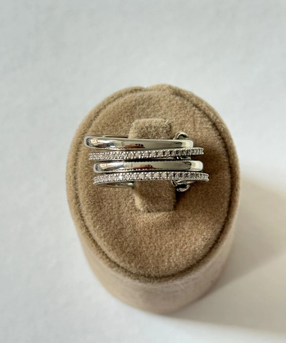 Xuping 4'Lü Taşlı  Numaralı Yüzük