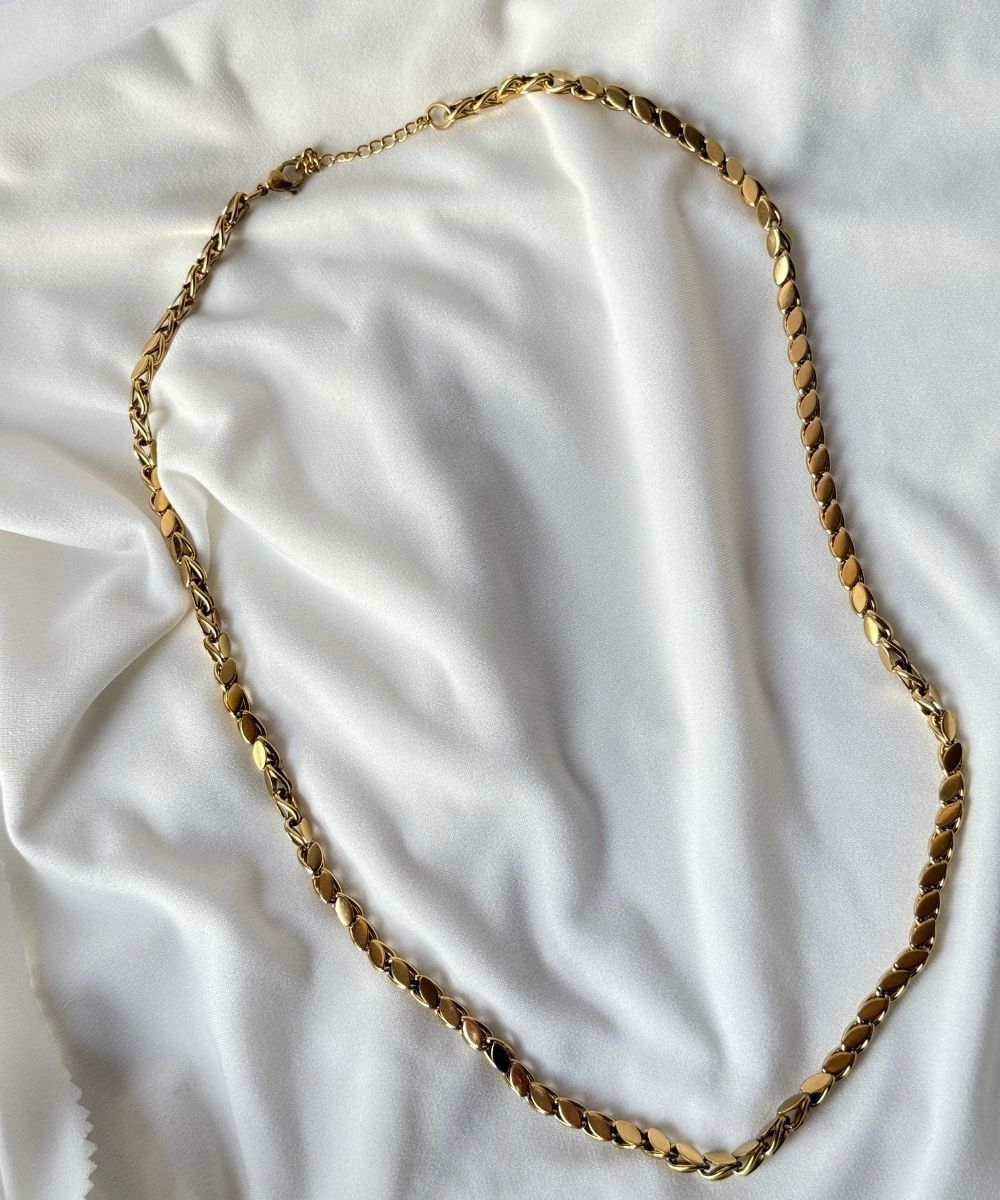 Çelik 60Cm İnce Arpa Kolye