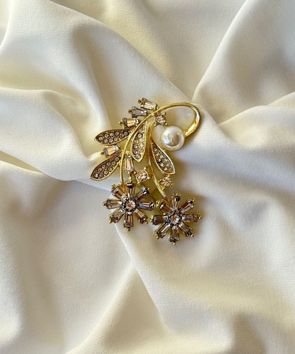 Vıp Taşlı Demet Broş