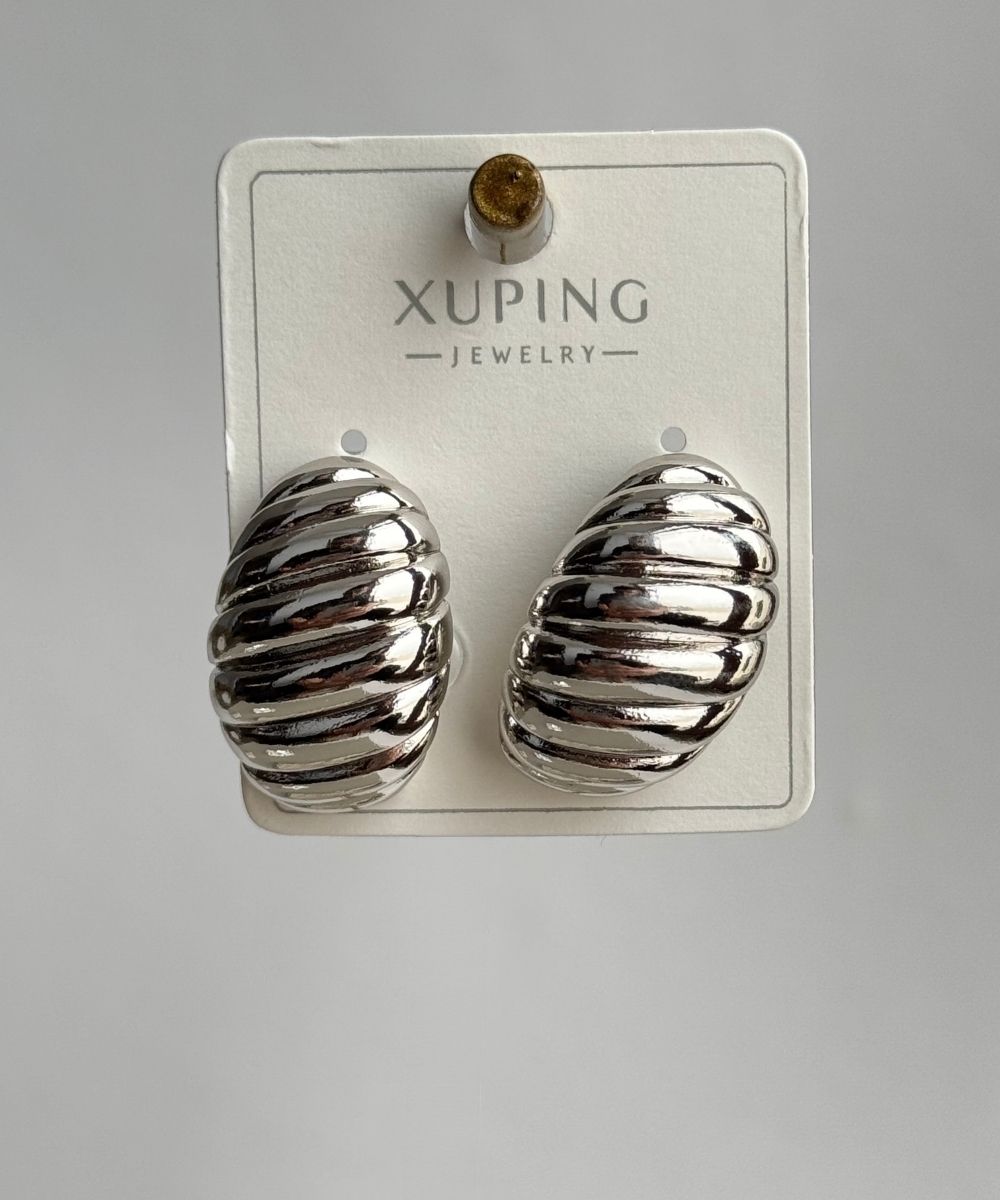 Xuping  Midye Desen Silver Küpe