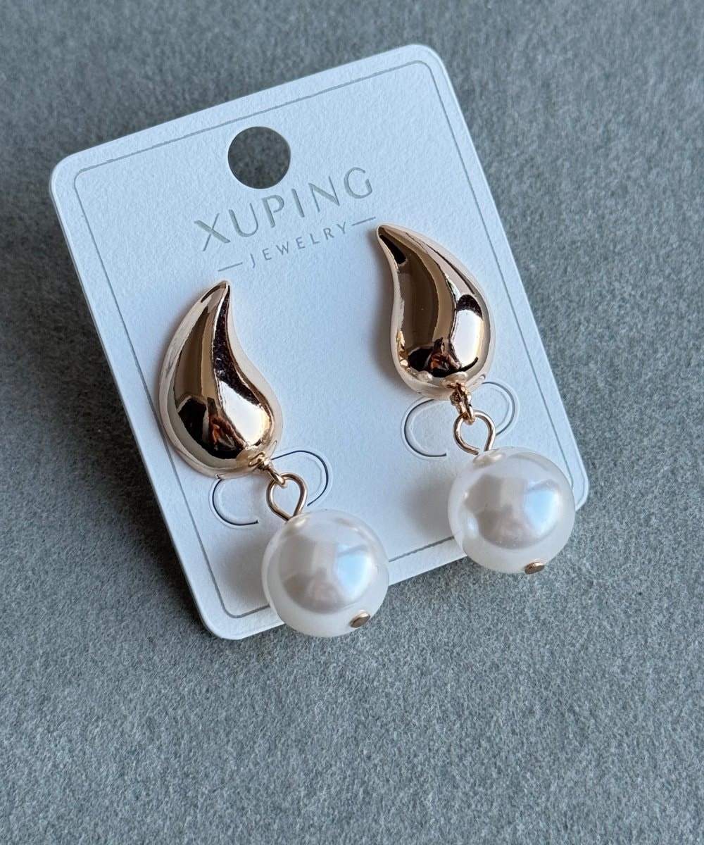 Xuping Damla Taşlı Salanan İncili Küpe