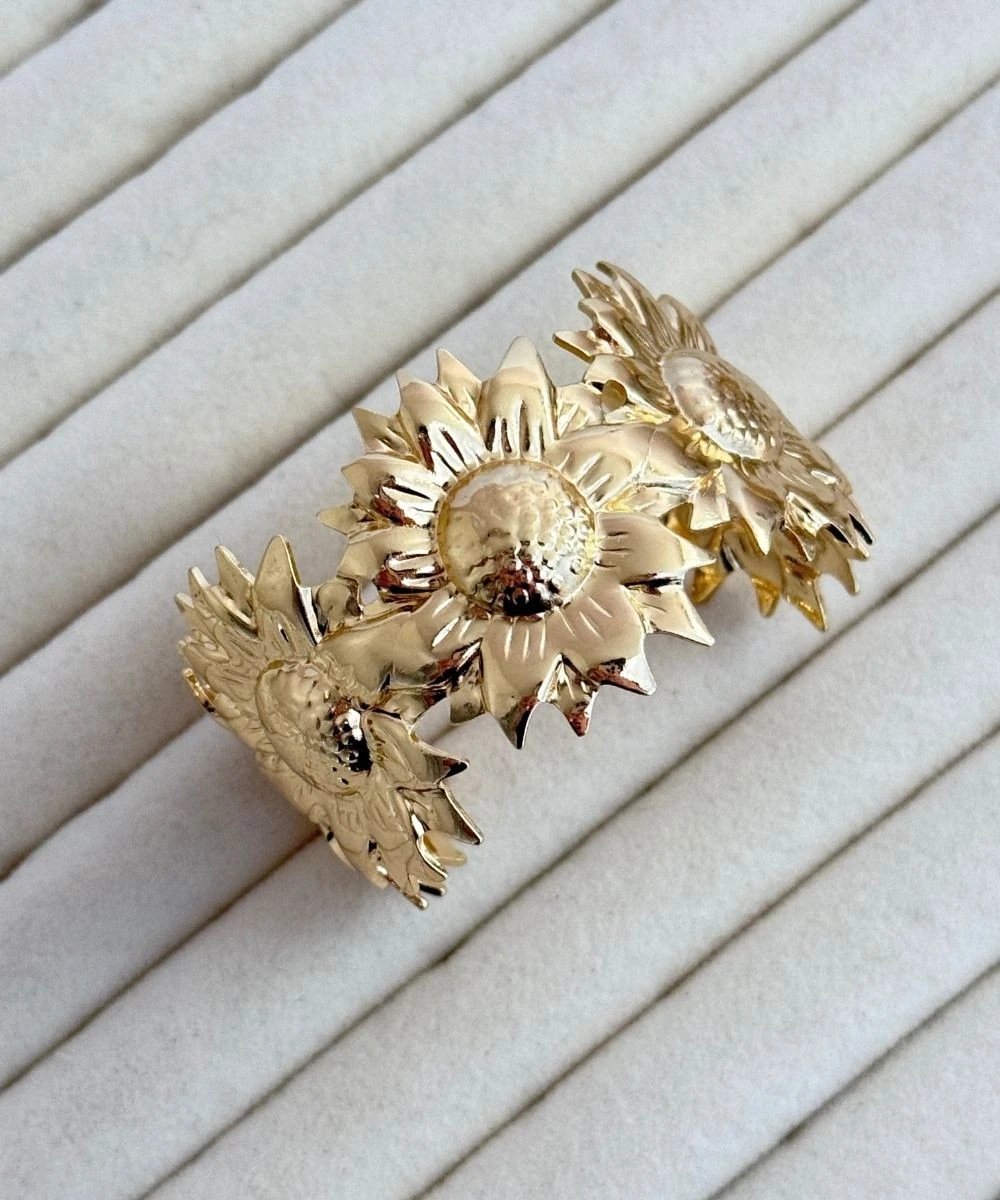 Çelik Papatya Gold Kelepçe