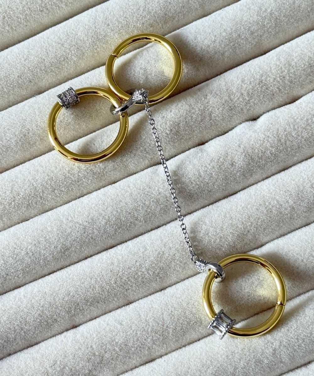 Xuping 3'Lü Zincirli  Numaralı Yüzük