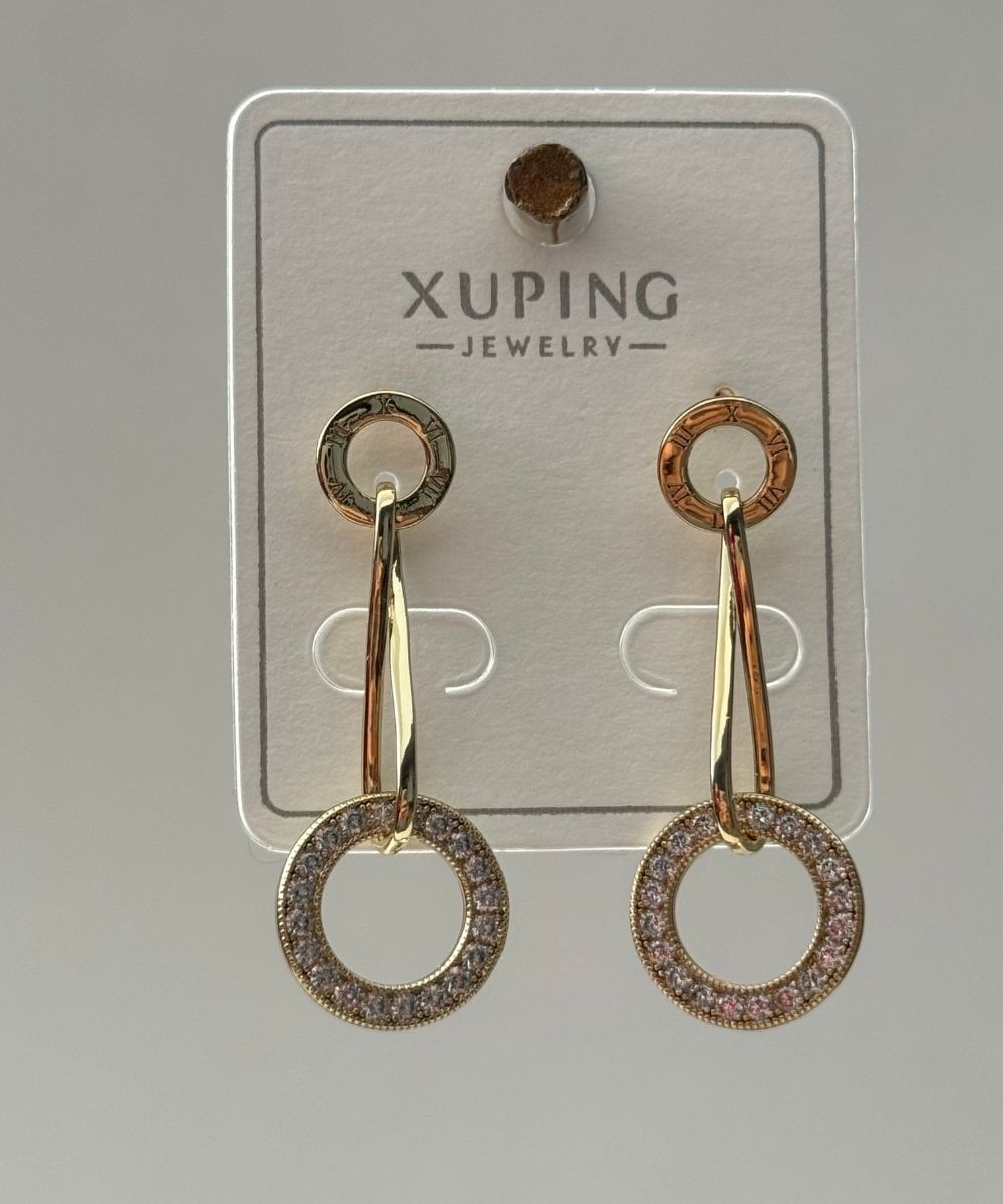 Xuping Sallantılı Dairesel Küpe