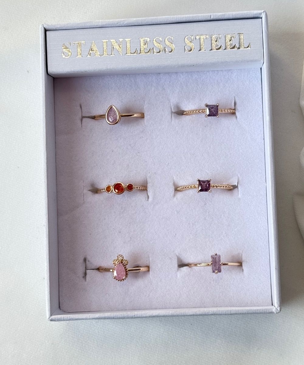 Pirinç 6'Lı  Ayarlamalı Yüzük