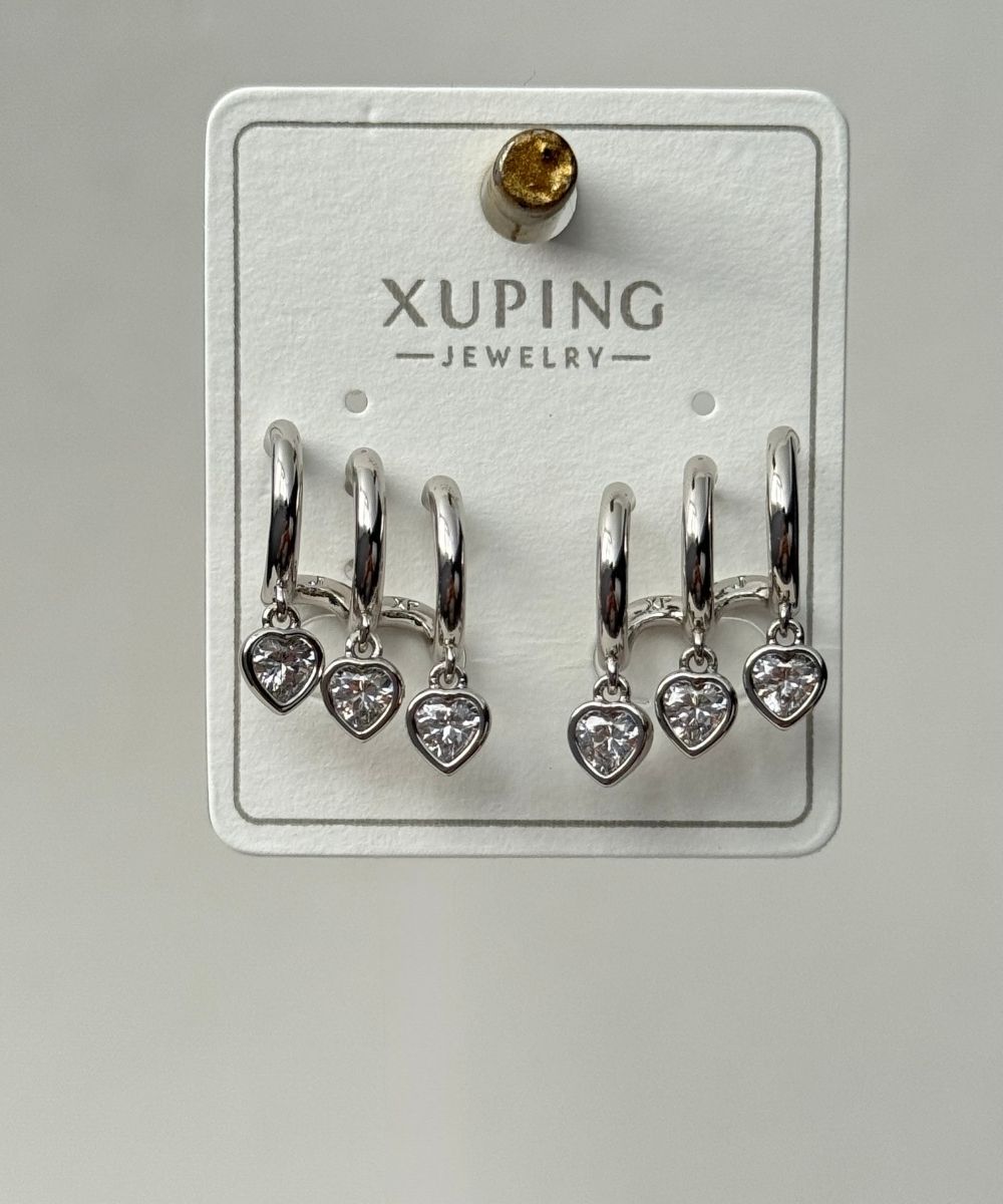 Xuping Çoklu Kalp  Küpe