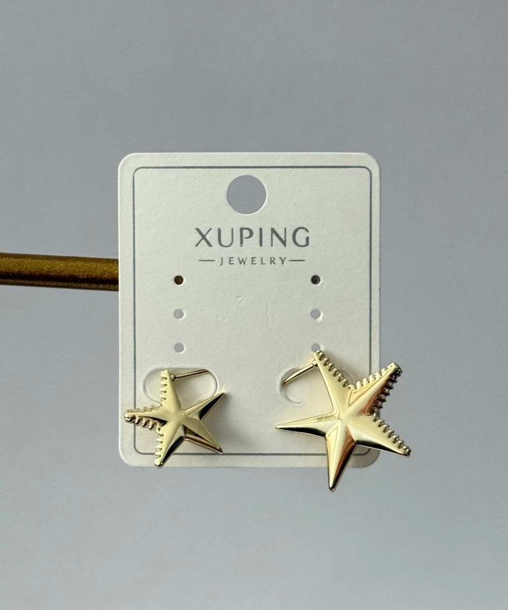 Xuping 2'Li Desenli Yıldız Küpe