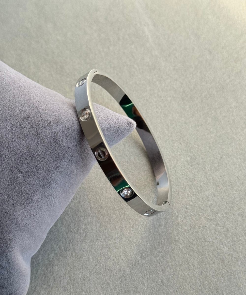 Çelik Crt Taşlı Silver 58Mm Kelepçe