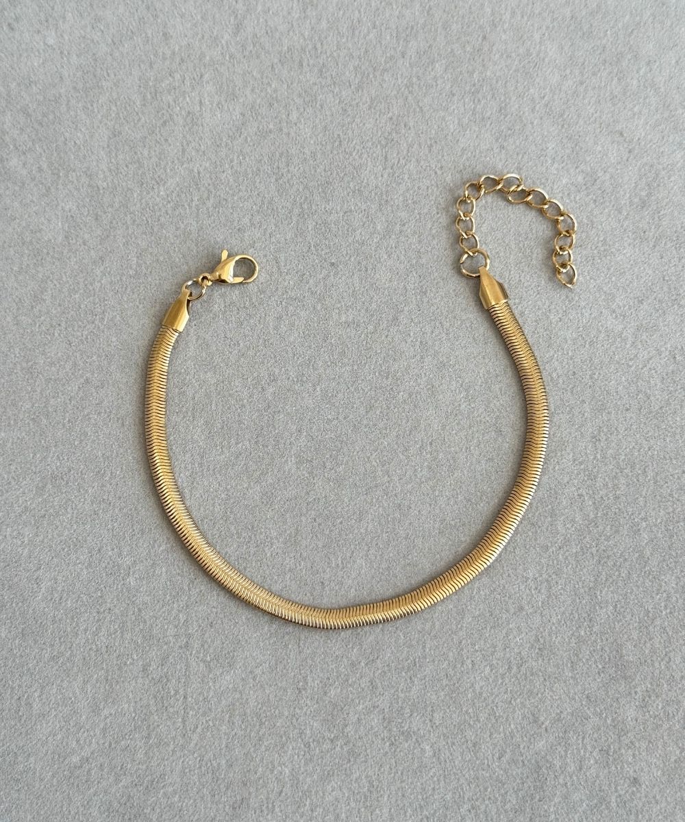 Çelik İtalyan Kalın Tırtıklı Bileklik