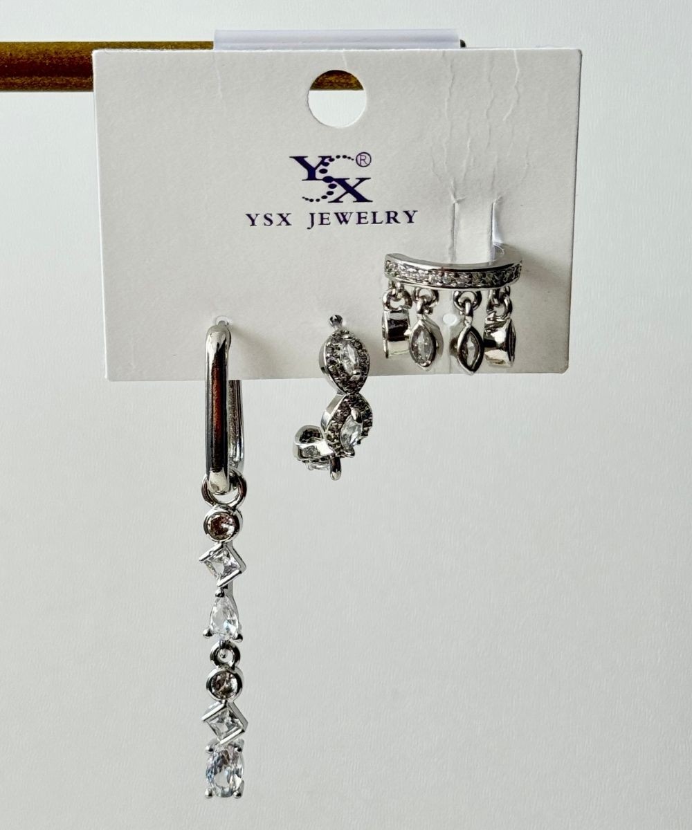 Ysx Sallantılı Sonsuzluk Earcuff 3'Lü Küpe