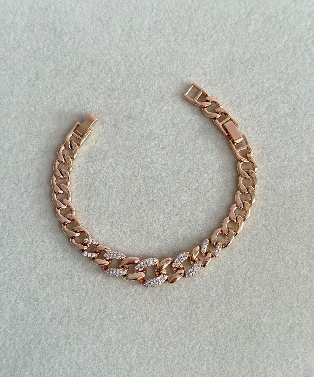 Xuping Kalın Taşlı Zincir Bileklik