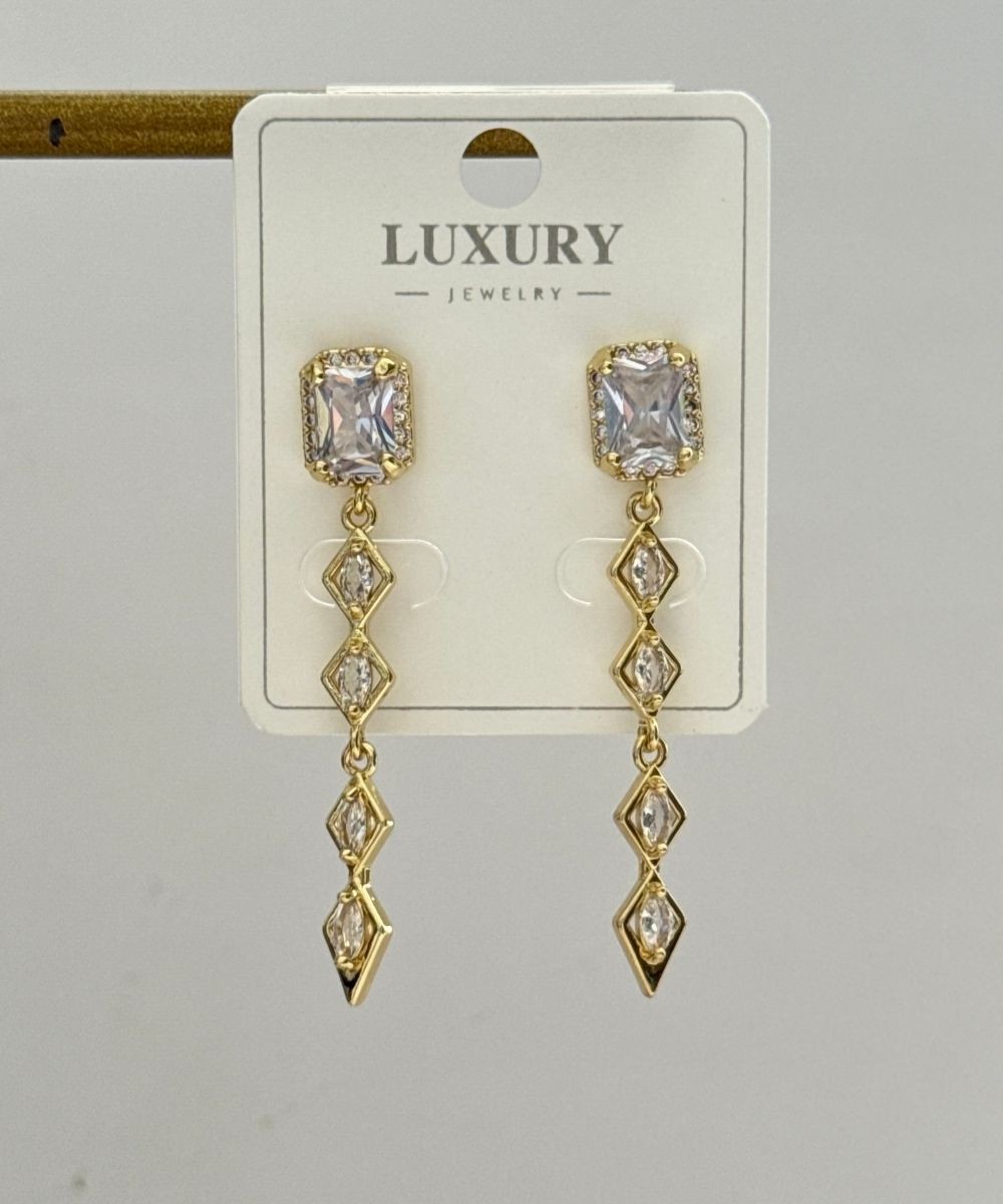 Luxury Baget Sallantılı Küpe