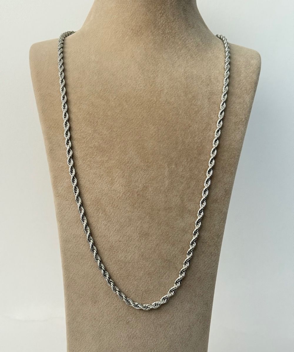 Çelik Burgu 4 Mm 60Cm Silver Kolye