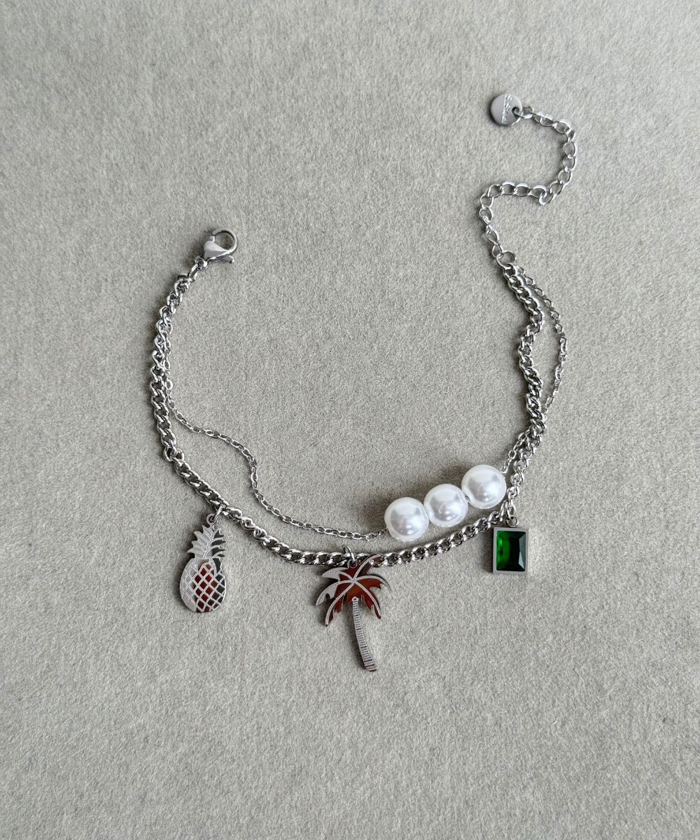 Çelik Silver Madagaskar Bileklik